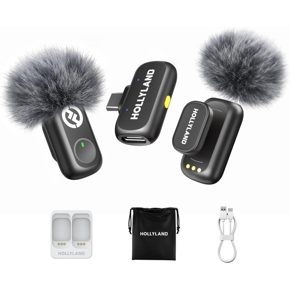 Hollyland Lark A1 Wireless Lavalier Microphone for iPhone Android